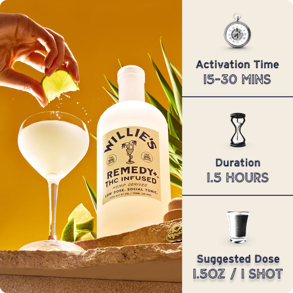 Willie's Remedy+ 5mg  Low Dose 750ml Bottle