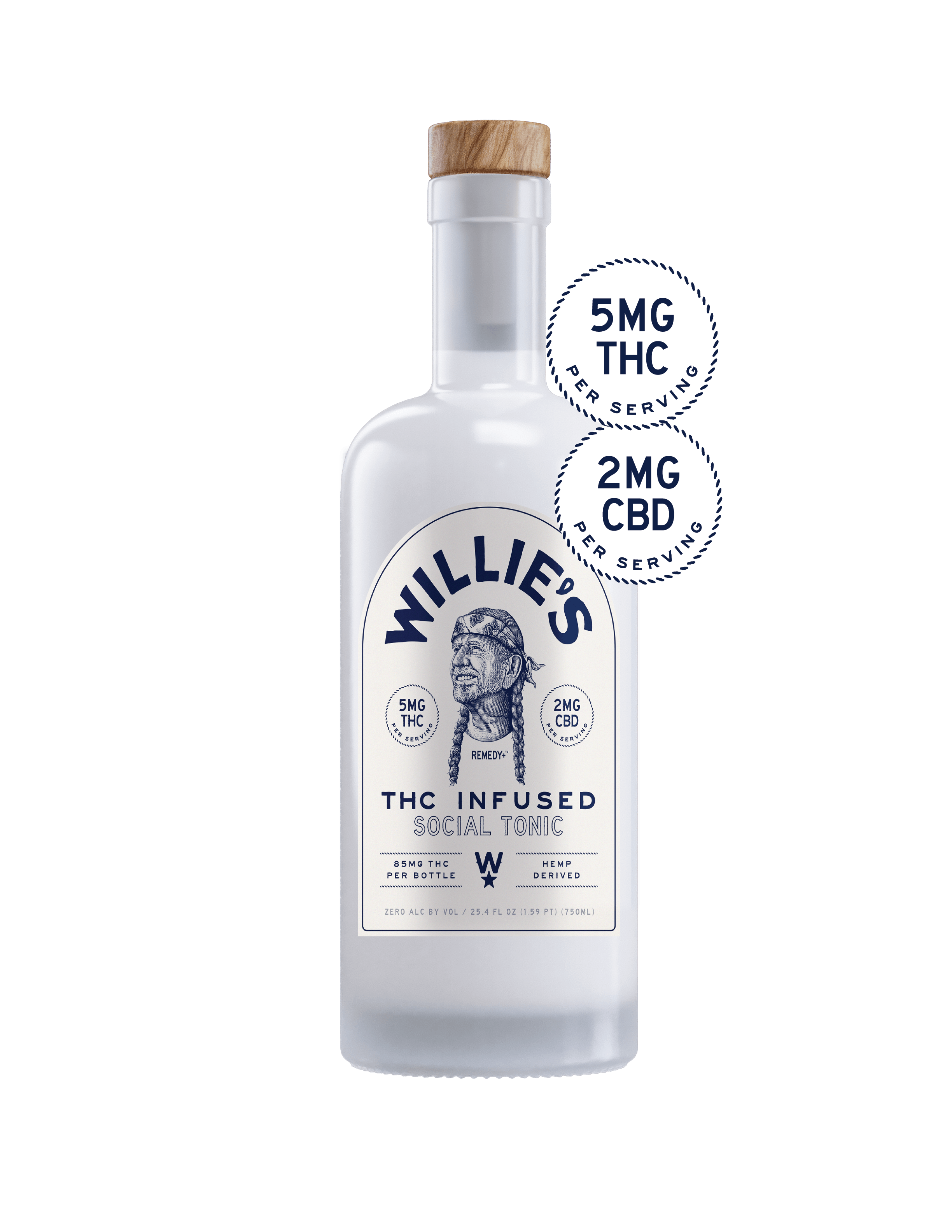 Willie's Remedy+ 5mg  Low Dose 750ml Bottle