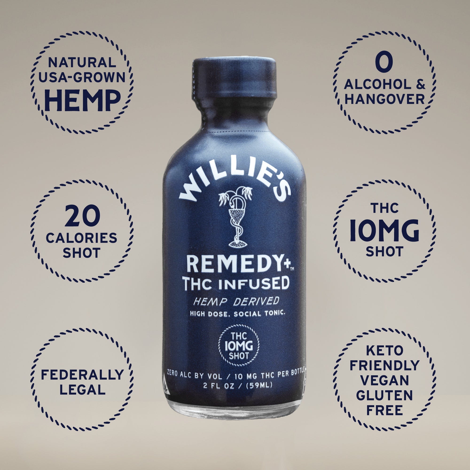 Willie's Remedy+ 10mg High Dose Shots