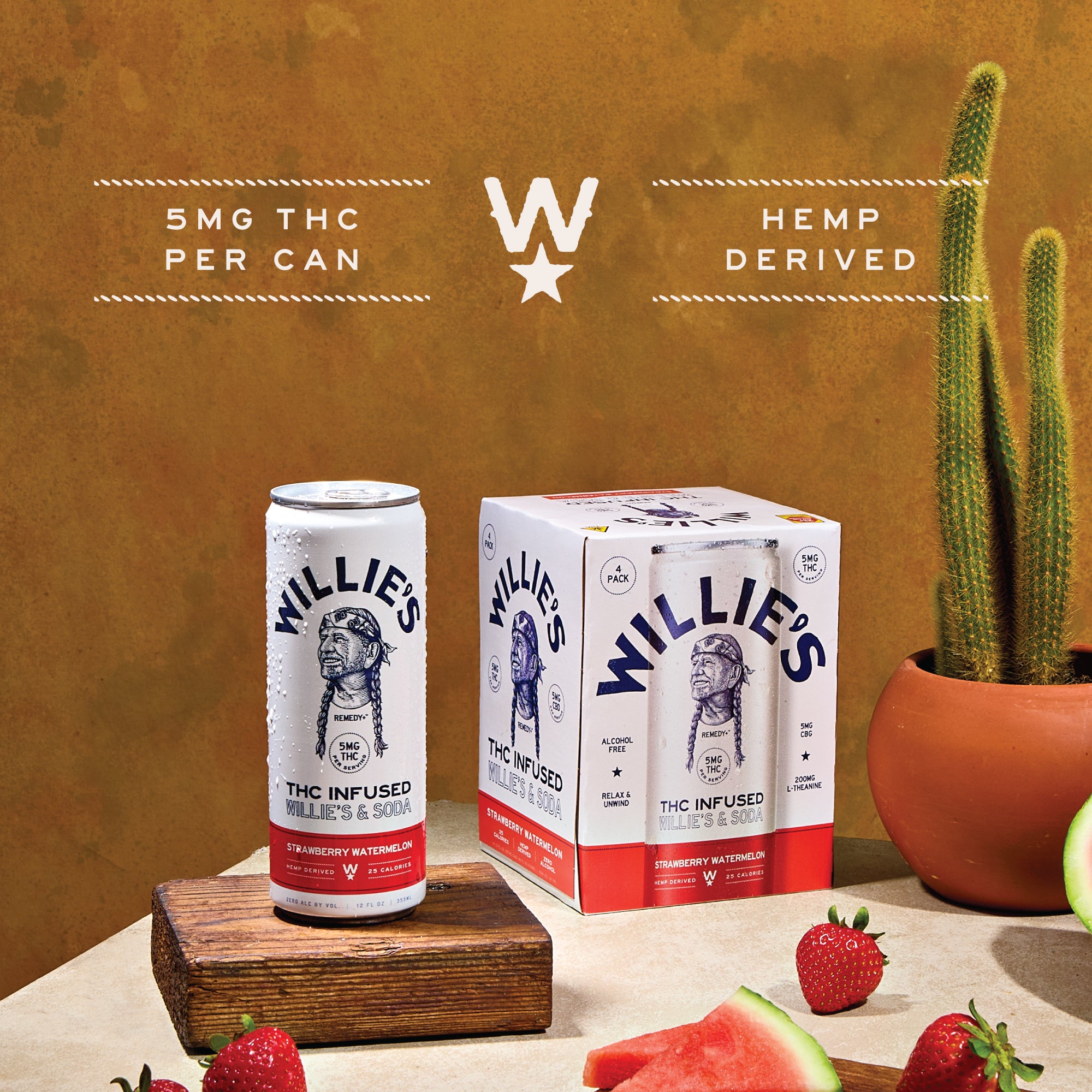 Willie's & Soda - Strawberry Watermelon - 5mg